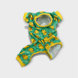Cute duck-themed pet pajamas in size M