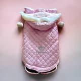 Trixie Dog Princess Hundjacka 40 cm, metallisk rosa med rutigt mönster