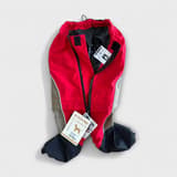 Hurtta dog overall, red and black, adjustable fit