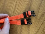 Non-Stop Dog hundesele S2 orange, nærbillede af sømme og detaljer
