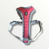 Hurtta Padded Hundsele Cherry i "Mycket bra" skick, ljusgrå och ljusröd nylon. Anpassad för bröstomfång 35-45 cm.