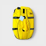 Basic Eco Basic Float -koiran pelastusliivi keltaisena ja mustana, koko L, heijastavilla yksityiskohdilla