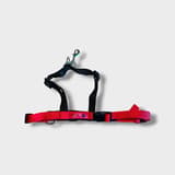 Halti Training Easy Walk Harness M in black and red, side view on a white background