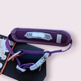 Hurtta Weekend Warrior collar in purple, shown from the front with the Hurtta logo