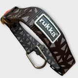 Rukka reflexhalsband för hund, svart, justerbart 20-30 cm, begagnat och i mycket bra skick