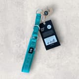Hurtta Casual Half Choke halsband turkos med reflexer
