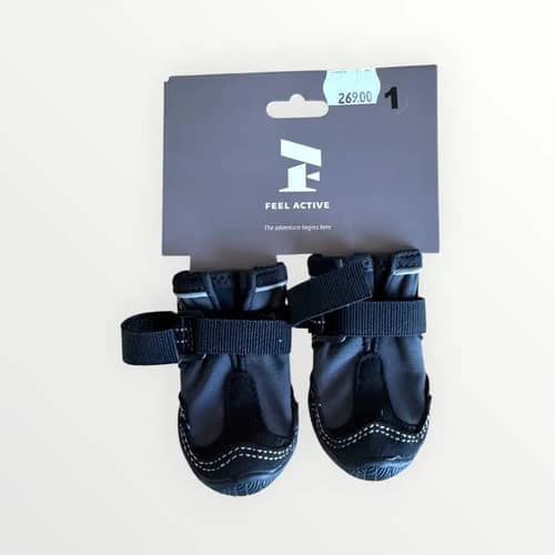 Feel Active Hundsko Boots, svart, storlek 1 (3.5cm) för tasskydd