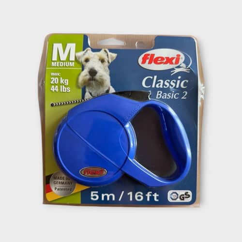 Flexi Classic Basic 2 rullkoppel, blått band