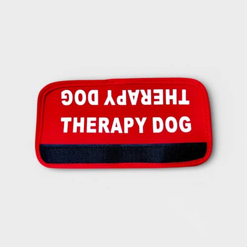 SpringButiken "Theraphy Dog" safety chain for dog harness, adjustable