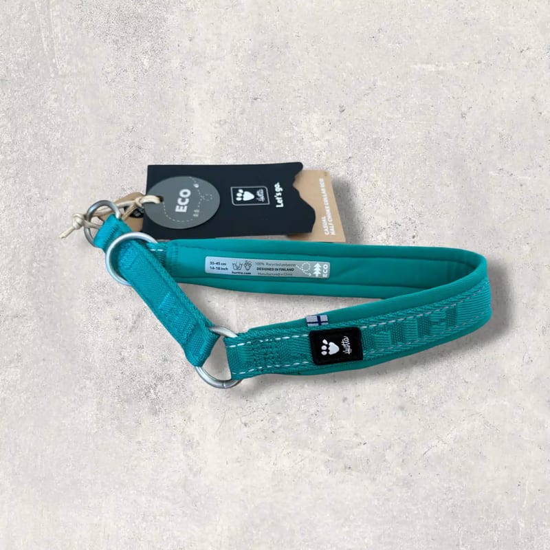 Hurtta Casual Half Choke halsband turkos framsida